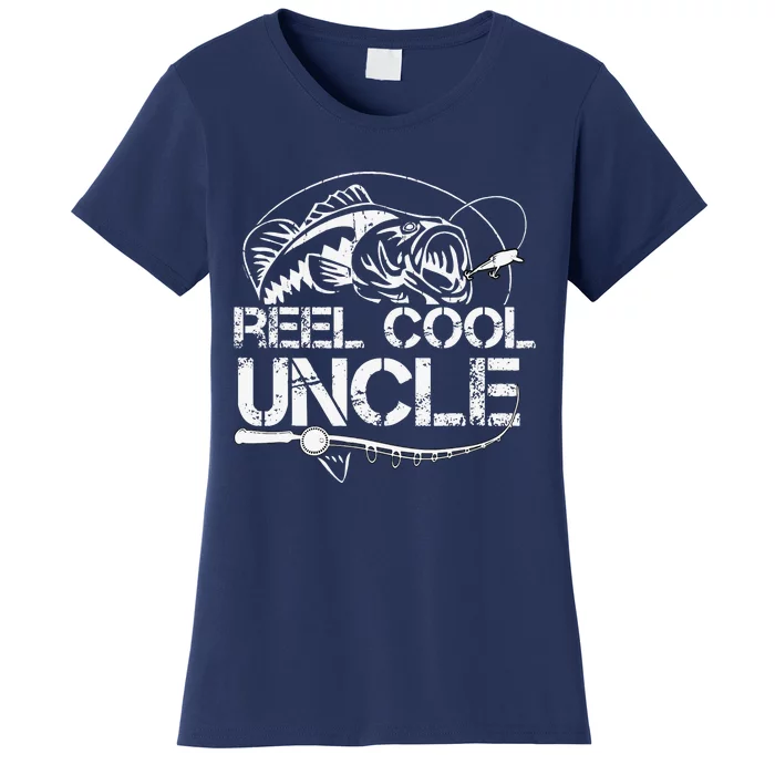 Reel Cool Uncle Fishing Daddy Fathers Day Dad Gifts For Women's T-Shirt