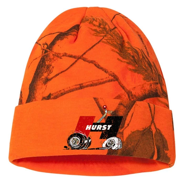 Retro Car Vintage Hurst Performance Meme Hand Engine Kati - 12in Camo Beanie