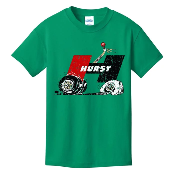 Retro Car Vintage Hurst Performance Meme Hand Engine Kids T-Shirt