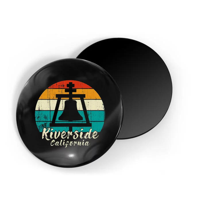 Riverside California Vintage Design With Sunset Magnet