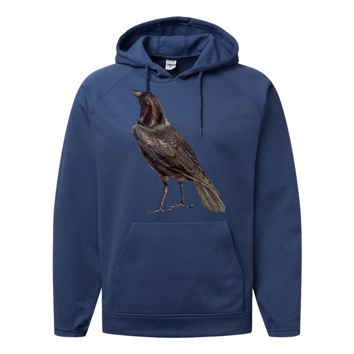 Raven Crow Vintage Performance Fleece Hoodie