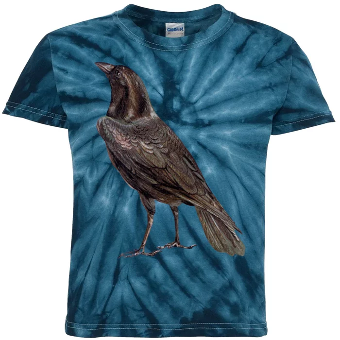 Raven Crow Vintage Kids Tie-Dye T-Shirt