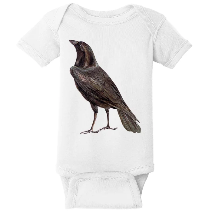 Raven Crow Vintage Baby Bodysuit