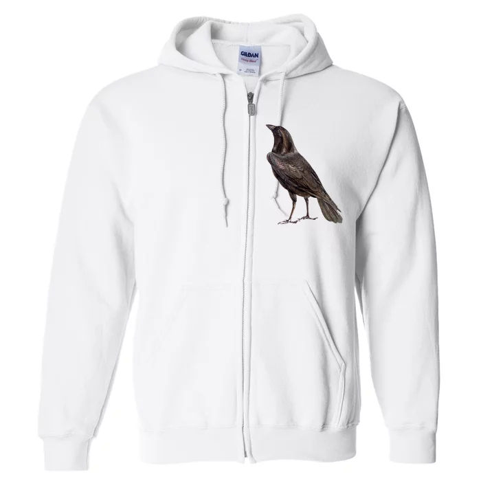 Raven Crow Vintage Full Zip Hoodie