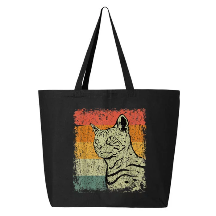 Retro Cats Vintage Bengal Cat 25L Jumbo Tote