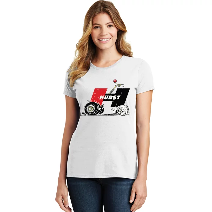 Retro Car Vintage Hurst Performance Meme Hand Engine Funny Women's T-Shirt