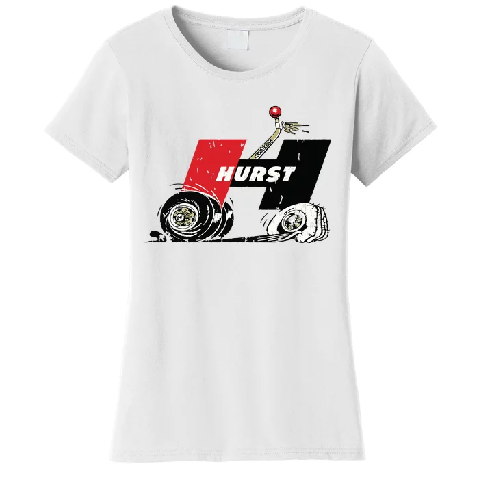 Retro Car Vintage Hurst Performance Meme Hand Engine Funny Women's T-Shirt