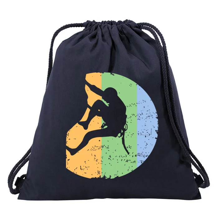 Rock Climbing Vintage Climber Outdoor Gear Tees Drawstring Bag