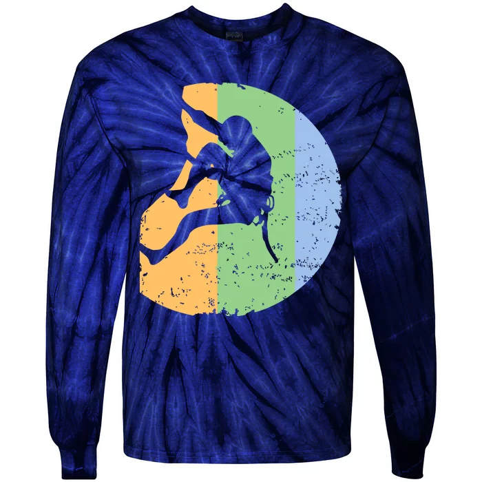 Rock Climbing Vintage Climber Outdoor Gear Tees Tie-Dye Long Sleeve Shirt