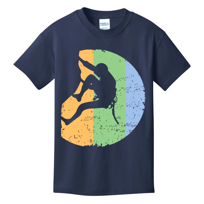 Rock Climbing Vintage Climber Outdoor Gear Tees Kids T-Shirt