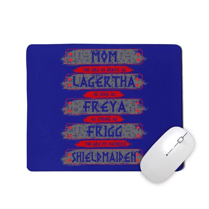 Retro Celtic Viking Runes Favorite Shieldmaiden Viking Mom Great Gift Mousepad