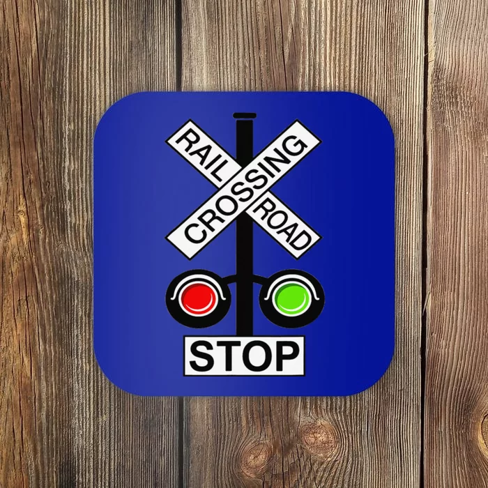 Railroad Crossing Worker Funny Halloween Costume Coaster