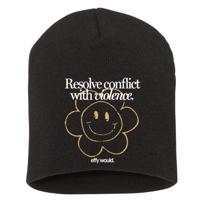 Resolve Coict With Violence Effy Would Short Acrylic Beanie