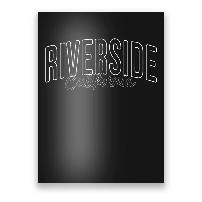 Riverside California wired city Poster