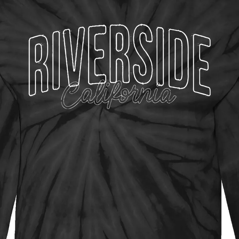 Riverside California wired city Tie-Dye Long Sleeve Shirt