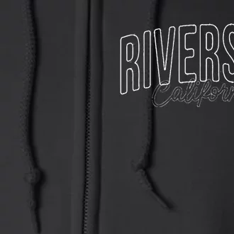 Riverside California wired city Full Zip Hoodie