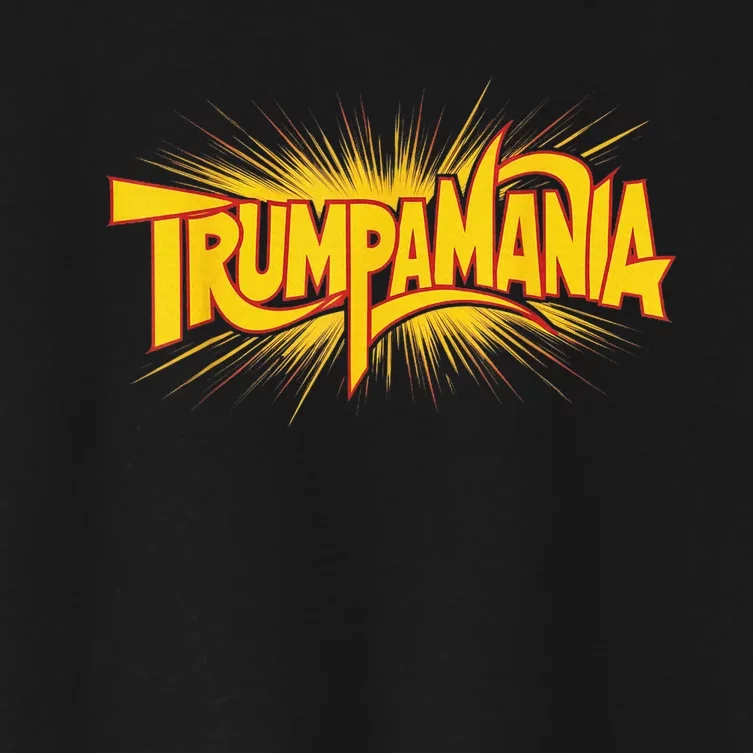 Republican Convention Wrestling Meme Trumpamania Let Trumpamania Run Wild Women's Crop Top Tee