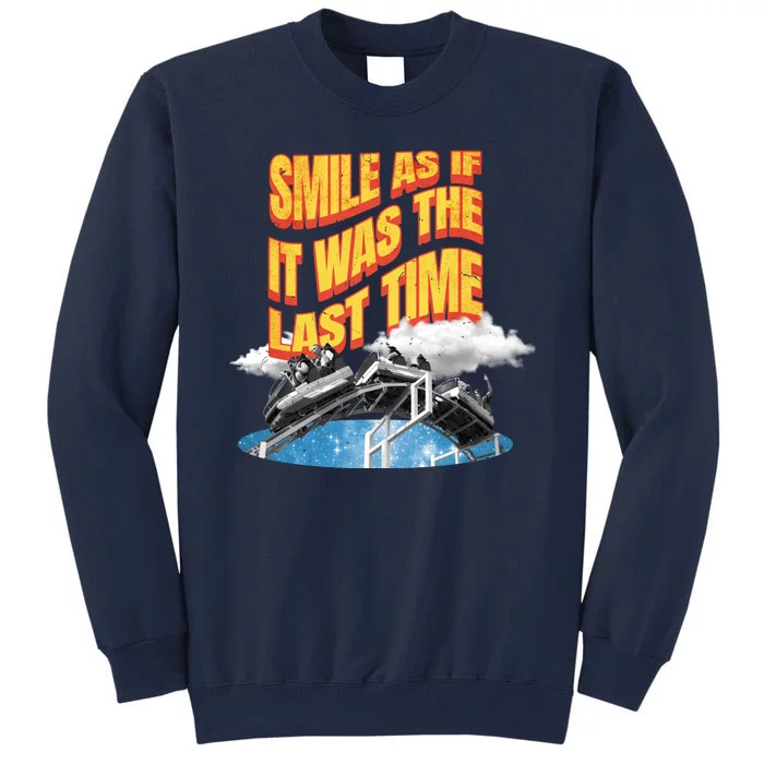 Roller Coaster Wagons In The Sky Tall Sweatshirt