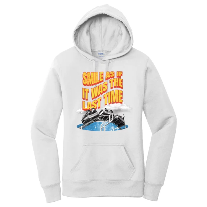 Roller Coaster Wagons In The Sky Women's Pullover Hoodie