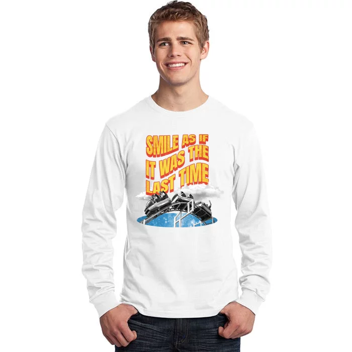 Roller Coaster Wagons In The Sky Tall Long Sleeve T-Shirt