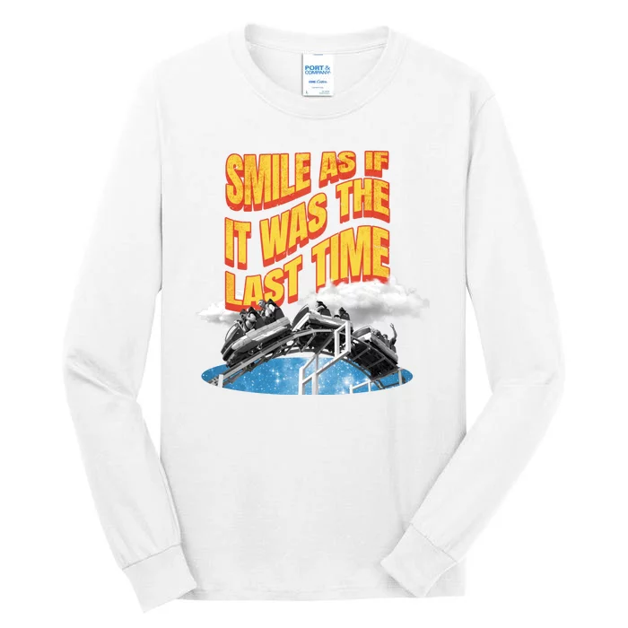 Roller Coaster Wagons In The Sky Tall Long Sleeve T-Shirt