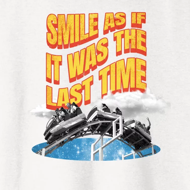 Roller Coaster Wagons In The Sky Women's Crop Top Tee