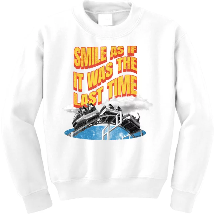 Roller Coaster Wagons In The Sky Kids Sweatshirt