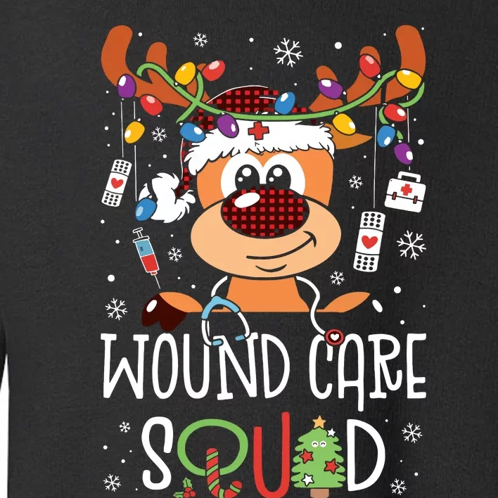 Reindeer Christmas Wound Care Squad Stethoscope Nurse Toddler Sweatshirt