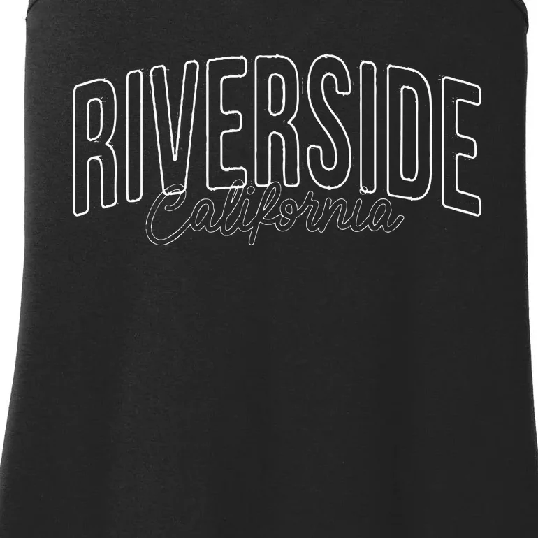 Riverside California wired city apparel Ladies Essential Tank