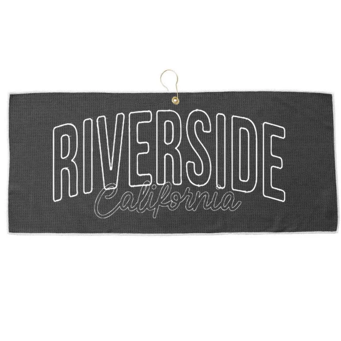 Riverside California wired city Large Microfiber Waffle Golf Towel