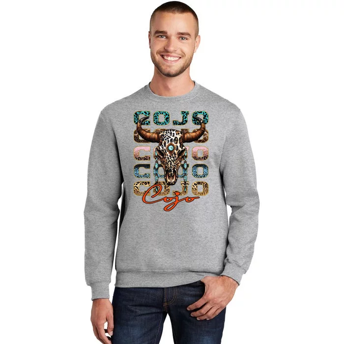 Rodeo C.O.J.O Western Deserts Bullskull Cowhide Tall Sweatshirt