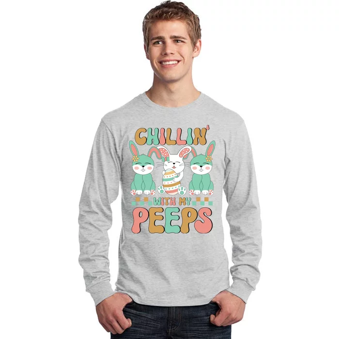 Retro Chillin With My Peeps Cute Candy Tall Long Sleeve T-Shirt