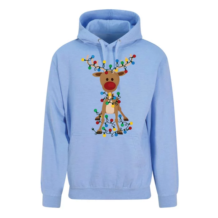 Reindeer Christmas Xmas Unisex Surf Hoodie