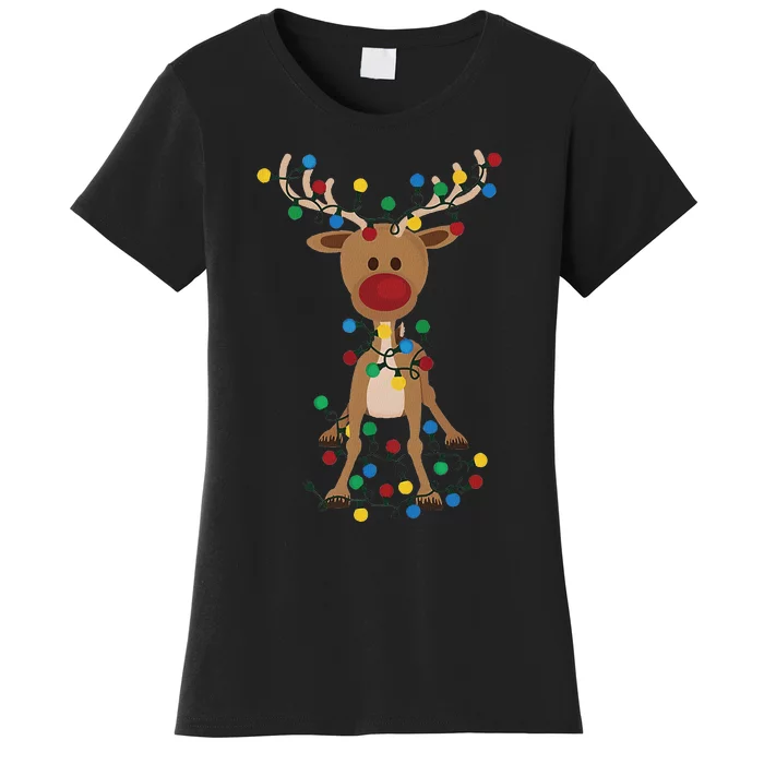 Reindeer Christmas Xmas For Women Women's T-Shirt