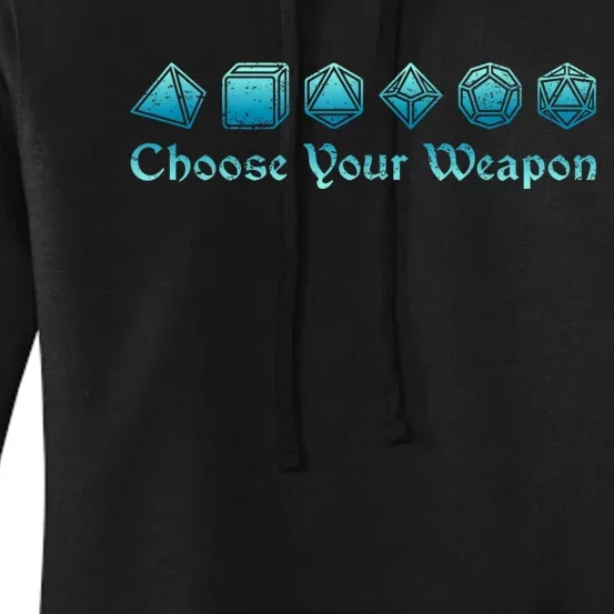 Rpg | Choose Your Weapon Dice | Rpg Women's Pullover Hoodie