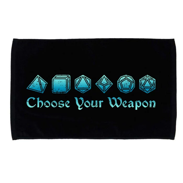 Rpg | Choose Your Weapon Dice | Rpg Microfiber Hand Towel