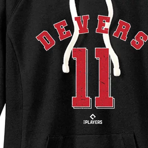 Rafael Devers 11 Boston Baseball Player Women's Fleece Hoodie