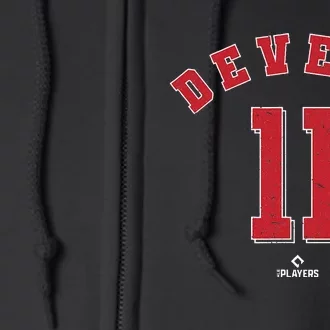 Rafael Devers 11 Boston Baseball Player Full Zip Hoodie