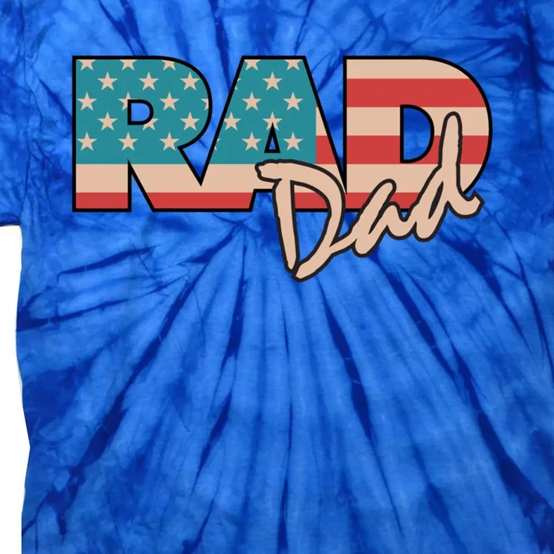 Rad Dad 1990S Retro Gift For Farther Gift Tie-Dye T-Shirt