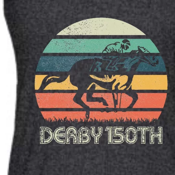 Retro Derby 150th Running Horse Racing Ladies Essential Flowy Tank