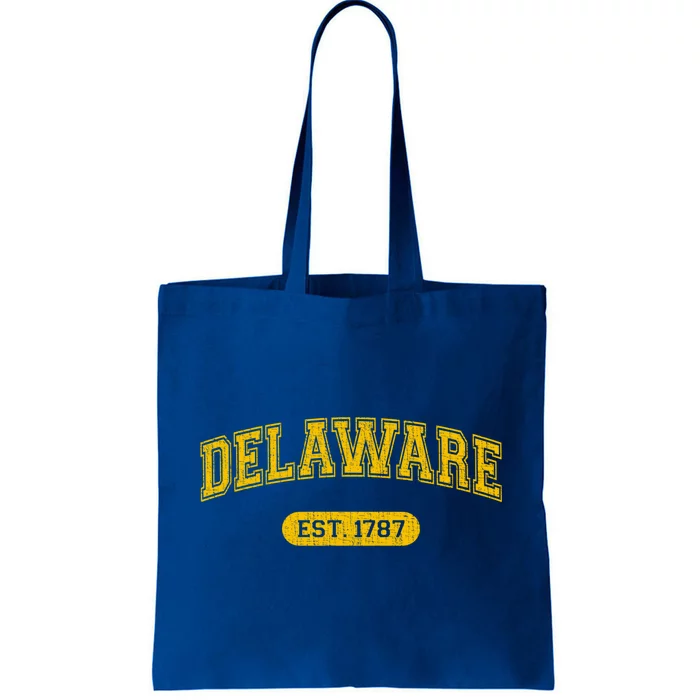 Retro Delaware 1787 Distressed Gift Tote Bag