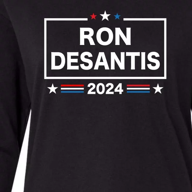 Ron DeSantis 2024 Womens Cotton Relaxed Long Sleeve T-Shirt