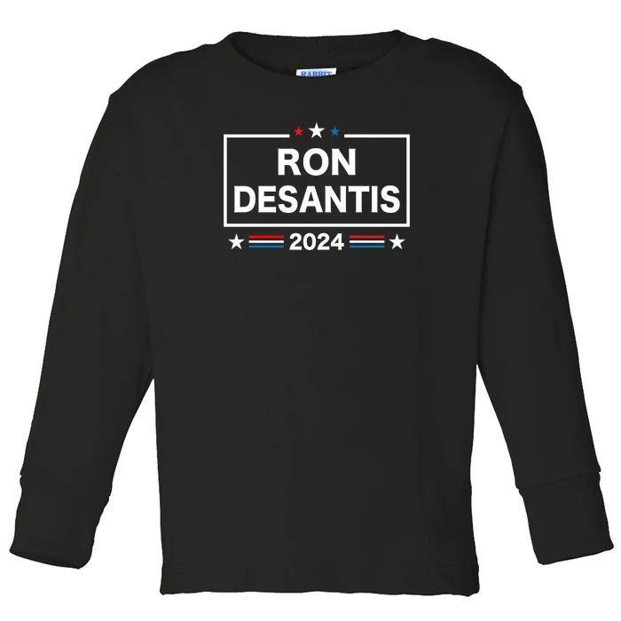 Ron DeSantis 2024 Toddler Long Sleeve Shirt