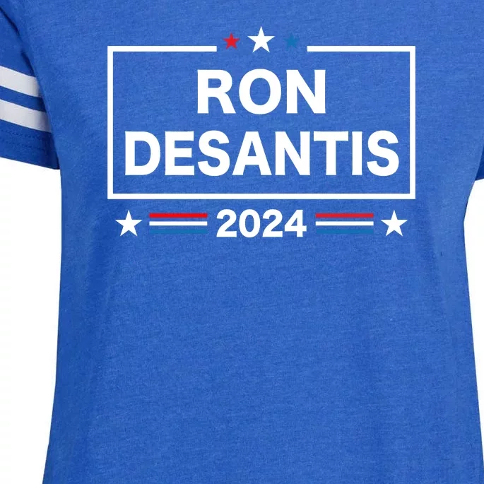 Ron DeSantis 2024 Enza Ladies Jersey Football T-Shirt