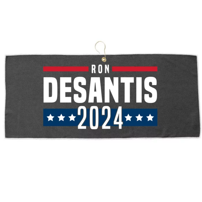 Ron DeSantis 2024 America Flag Design Large Microfiber Waffle Golf Towel