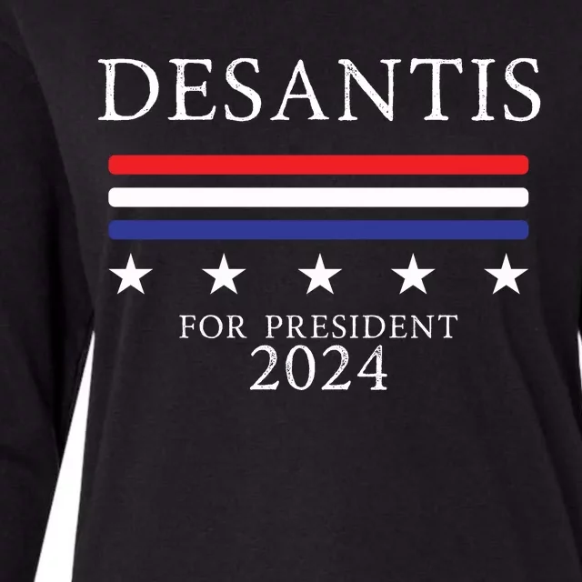 Ron Desantis 2024 Womens Cotton Relaxed Long Sleeve T-Shirt