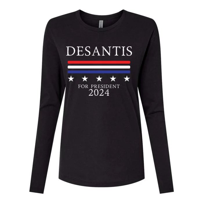 Ron Desantis 2024 Womens Cotton Relaxed Long Sleeve T-Shirt