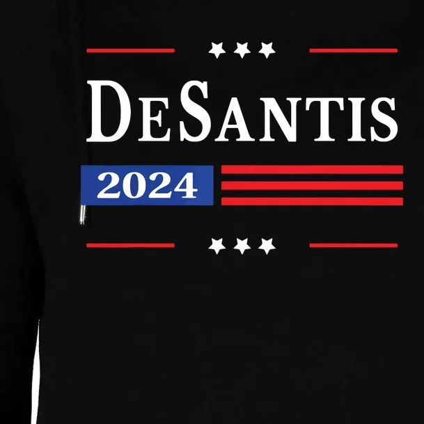 Ron Desantis 2024 For President American Flag Vintage Pro Womens Funnel Neck Pullover Hood