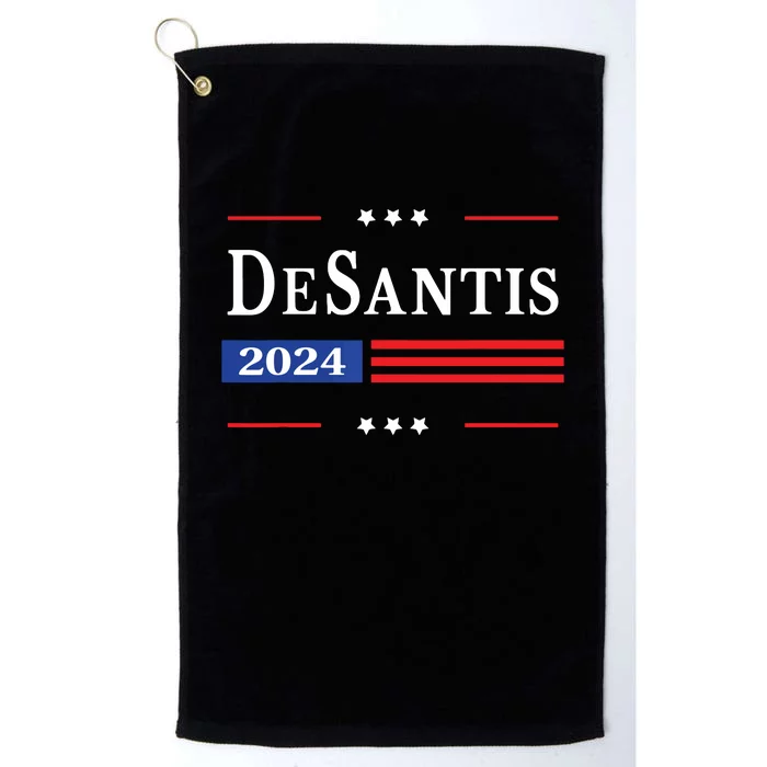 Ron Desantis 2024 For President American Flag Vintage Pro Platinum Collection Golf Towel