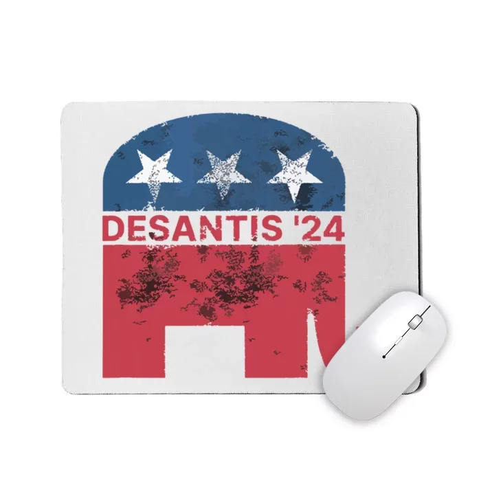 Ron Desantis 2024 For President American Flag Vintage Pro Mousepad